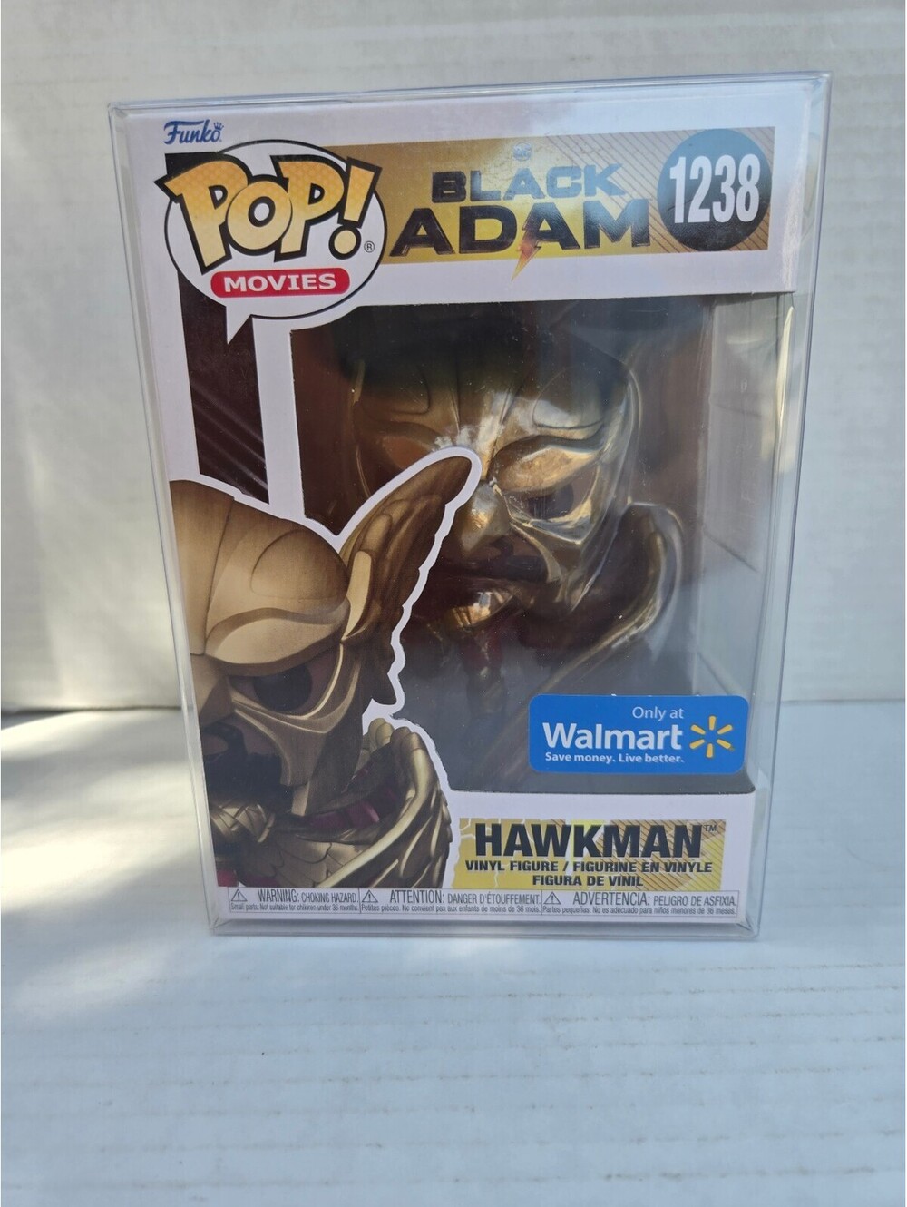 Funko Pop! Movies Black Adam Hawkman Vinyl Figure #1238 Walmart Exclusive - Very
